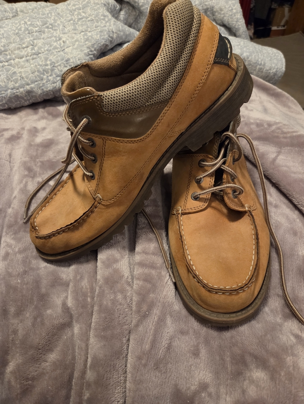 Sebago Men's Brown Nubuck Casual Lace-Up Shoes